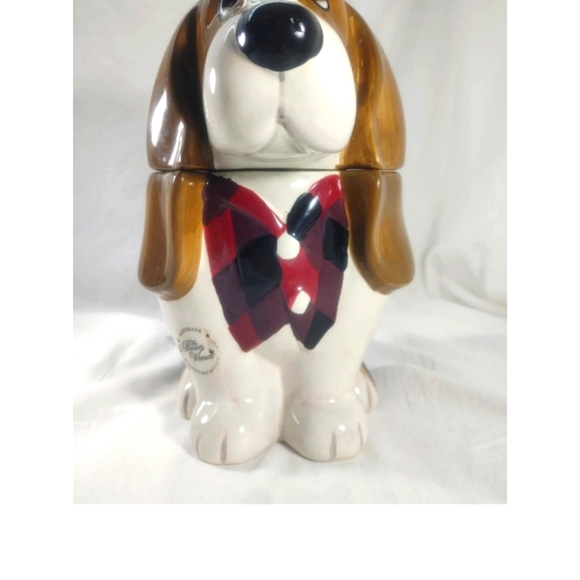 Pioneer woman cookie jar Plaid Charlie Christmas, holiday Gift idea Retired HTF - Picture 3 of 10